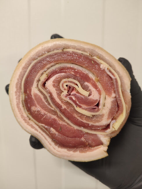 Csavart porchetta